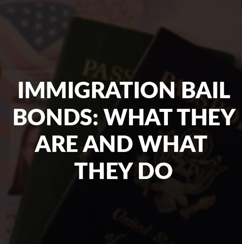 Immigration Bail Bonds: What they Are, and What they Do